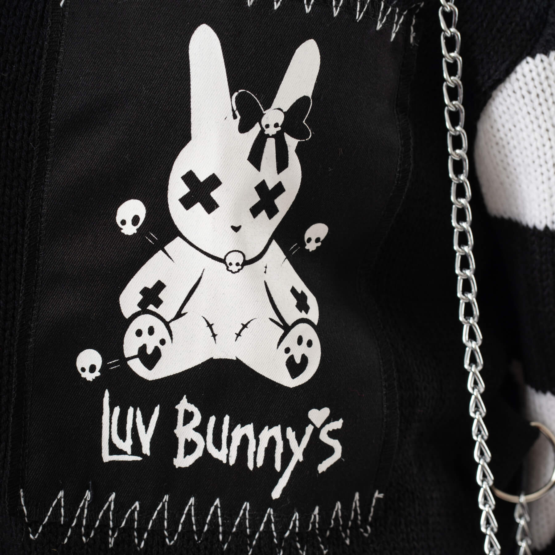 LB-voodoo-bunny-cardigan-ladies-black-white-luv-bunny-3